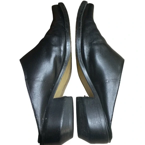 VTG y2k Tommy Hilfiger Black Slip On Mules With Logo On Side Size 6 - Picture 7 of 10